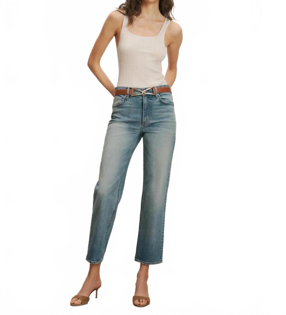NEW VERONICA BEARD leah straight-leg jean jeans in jaw drop